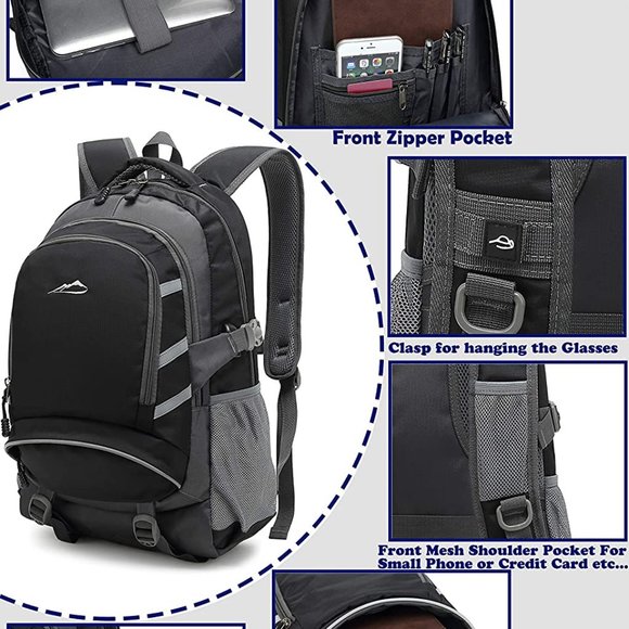 * New UNISEX Backpack for School , fits Large Laptop with USB Port - Picture 12 of 12
